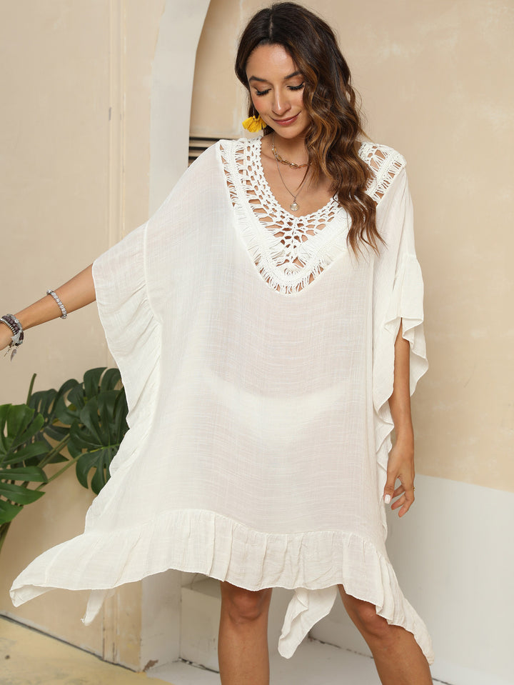 Damen eleganter kaftan mit feiner Häkelspitze Echo Archiv