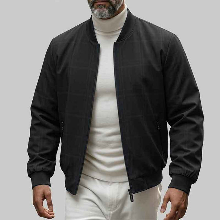 Herren Modische Bomberjacke mit Karomuster Echo Archiv