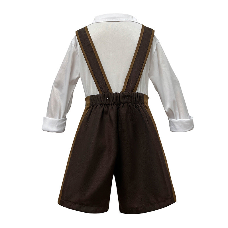 Damen nan folklorisches Trachtenkleid mit Schnürmieder, Carmenbluse und Rüschen-Schürze Echo Archiv
