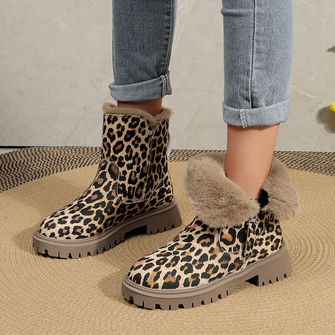 Echoarchiv | Elegante Stiefel Mit Leopardenmuster
