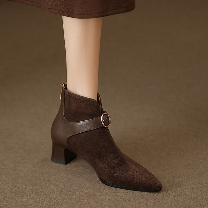 Damen Elegante und schicke Stiefeletten mit Riemen Echo Archiv