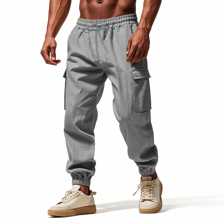 Herren Cargo-Hose mit elastischem Bund und praktischen Taschen Echoarchiv