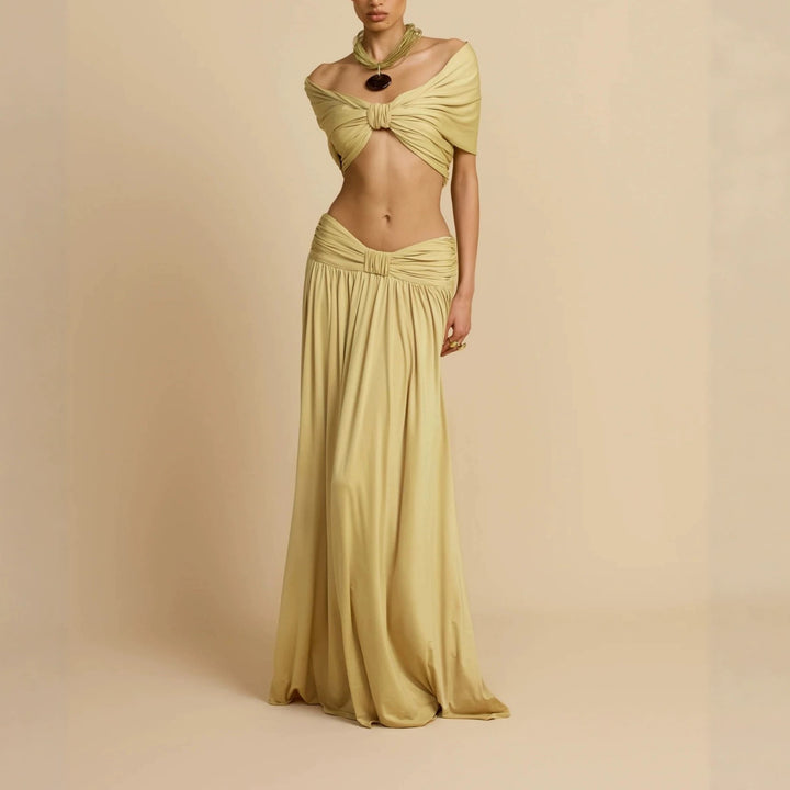 Damen Elegantes Maxikleid mit innovativem Knotted-Design Echo Archiv
