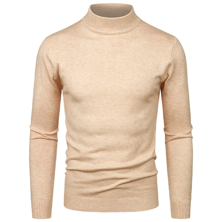 Herren Hochwertiger Rollkragenpullover aus feiner Baumwolle Echoarchiv