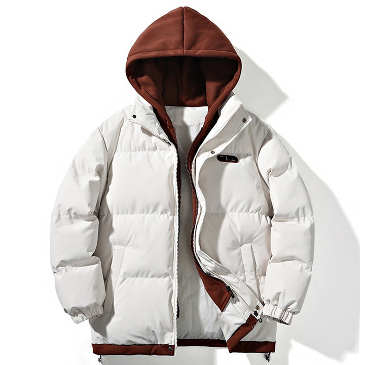 Damen Gepolsterte Oversize-Steppjacke mit Kapuze, Kordelzug & elastischen Bündchen Echoarchiv
