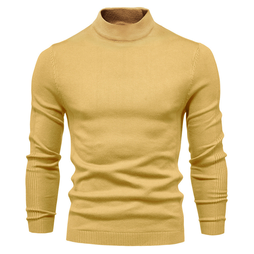 Herren komfortabler Rollkragenpullover aus weichem Strick Echoarchiv