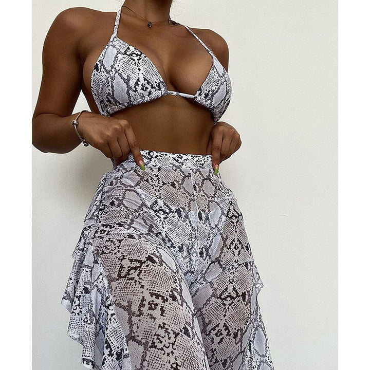 Damen Triangel-Bikini mit asymmetrischer Raffung Echo Archiv