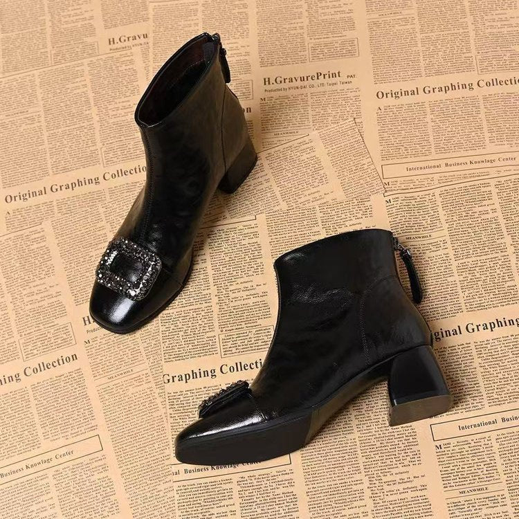 Damen Elegante Stiefeletten mit Glitzer-Applikationen Echo Archiv