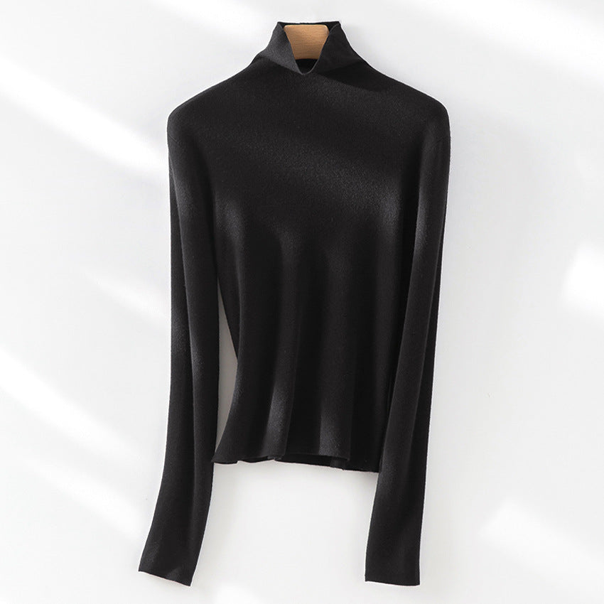 Damen Slim-Fit Feinstrick-Rollkragenpullover mit Stretch Echoarchiv