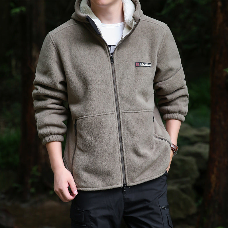 Herren Fleecejacke mit Kapuze Echo Archiv