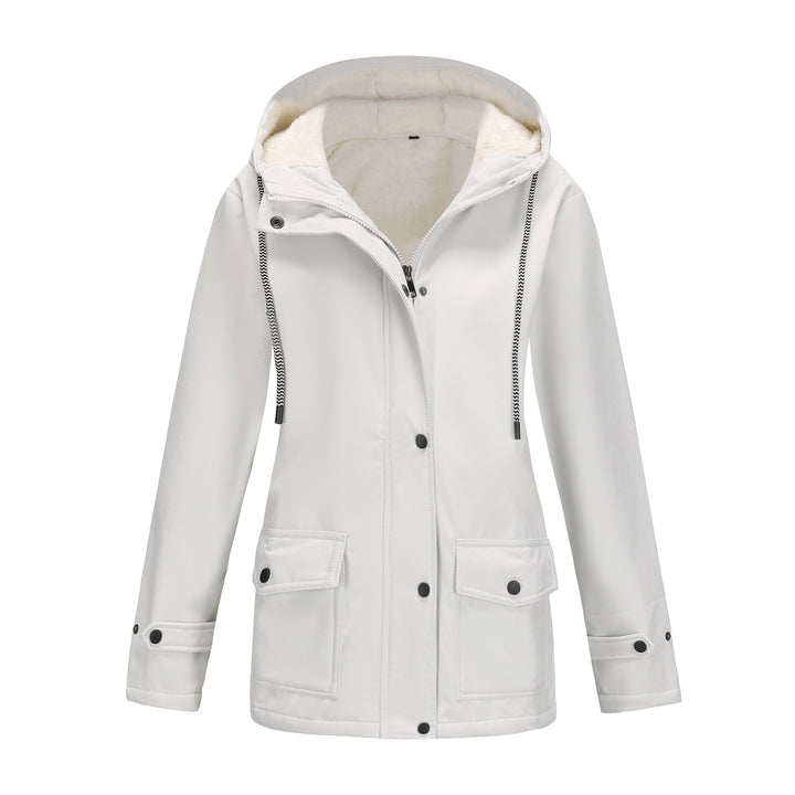 Damen nan wasserabweisender Parka mit Teddyfutter verstellbarer Kapuze und aufgesetzten Taschen Echo Archiv