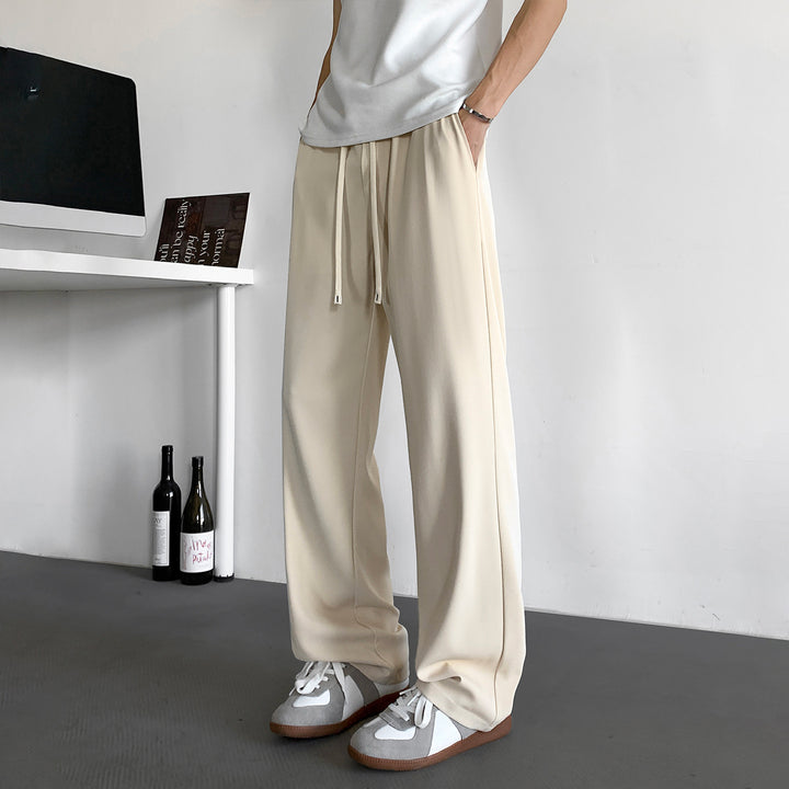 Herren Weite Relaxed-Fit Loungehose mit elastischem Bund und Tunnelzug Echo Archiv