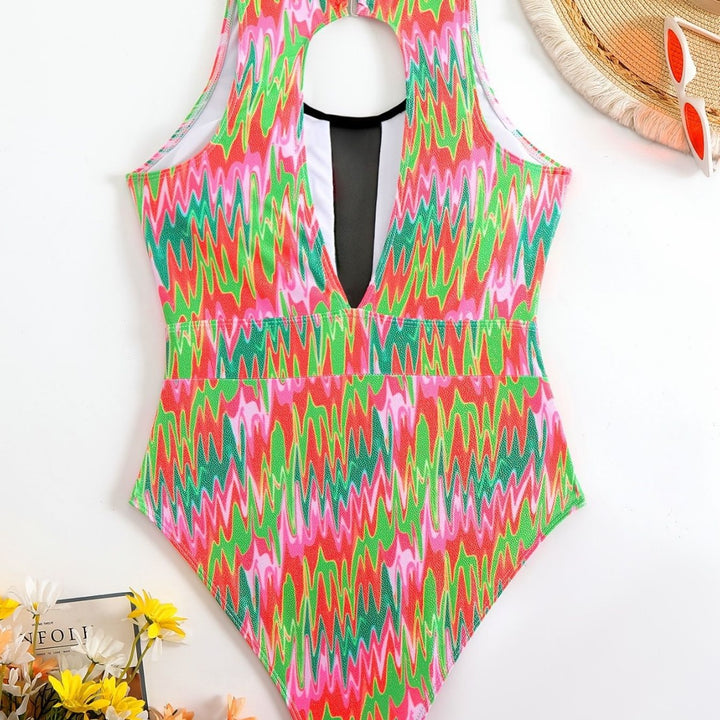 Damen Schwimmanzug mit modischem Cut-Out Echo Archiv