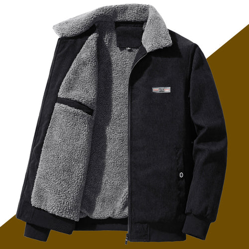 Herren  Cordura Fleece gefütterte Zip-Up Kragen Bomberjacke mit innerer Brusttasche Echo Archiv
