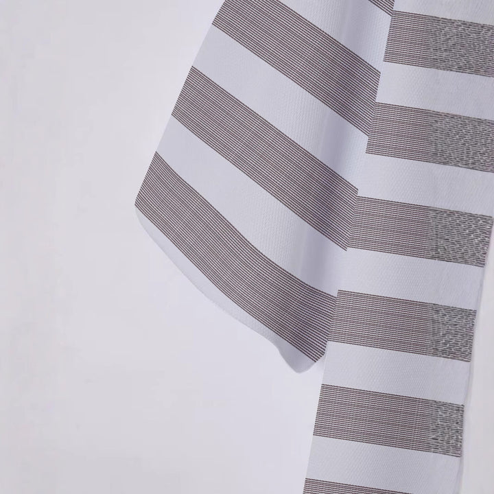 Herren Kurzarm Poloshirt mit gestreiftem Design und atmungsaktivem Stoff Echoarchiv
