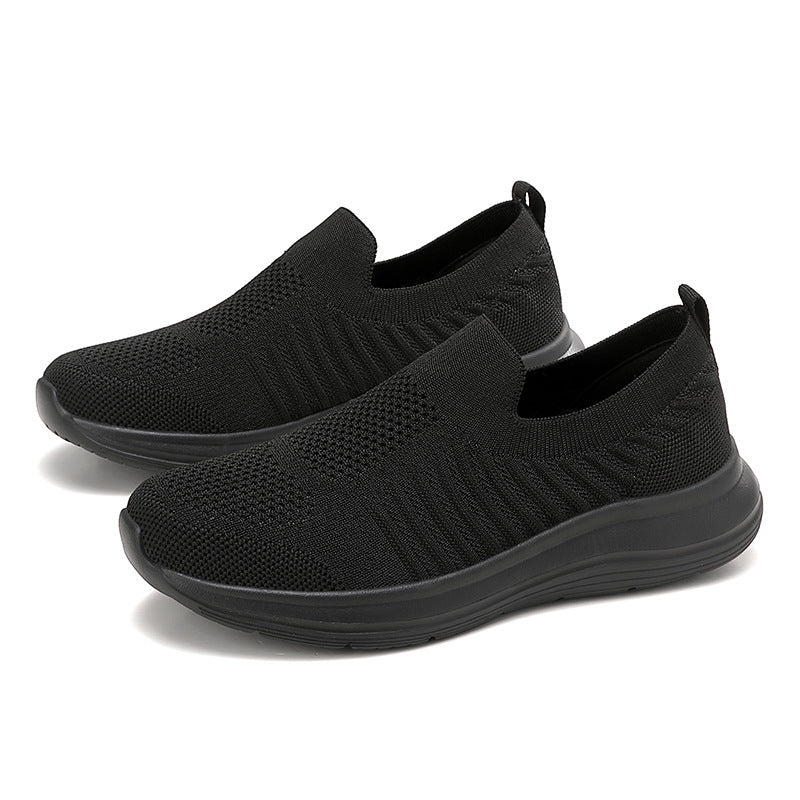 Damen nan atmungsaktiver Strick-Slipper mit viskoelastischer Innensohle und flexibler Gummilaufsohle Echo Archiv