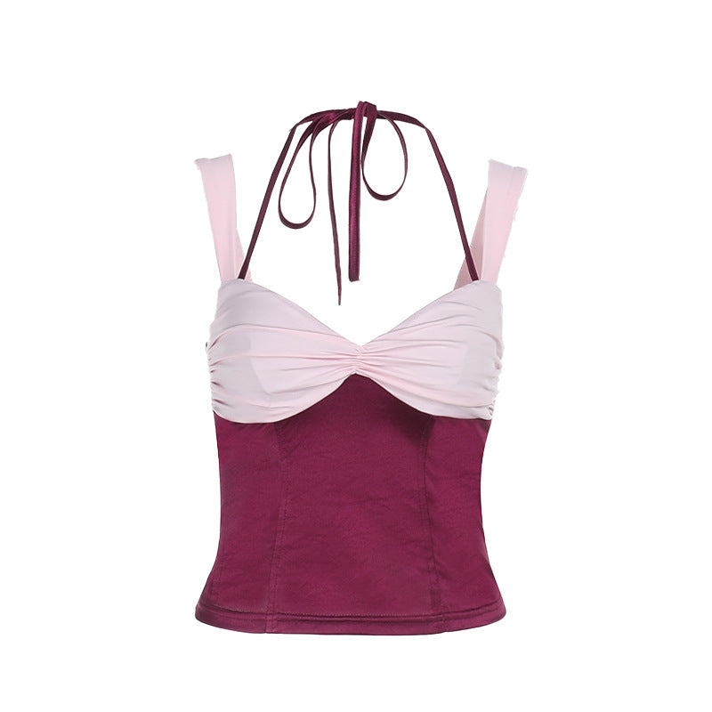 Damen Crop-Top mit schulterfreiem Design und raffinierten Rüschendetails Echo Archiv