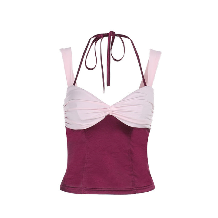 Damen Crop-Top mit schulterfreiem Design und raffinierten Rüschendetails Echo Archiv