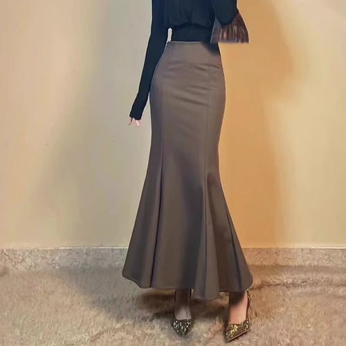 Damen Eleganter Maxirock mit elegantem Schwingdesign Echoarchiv