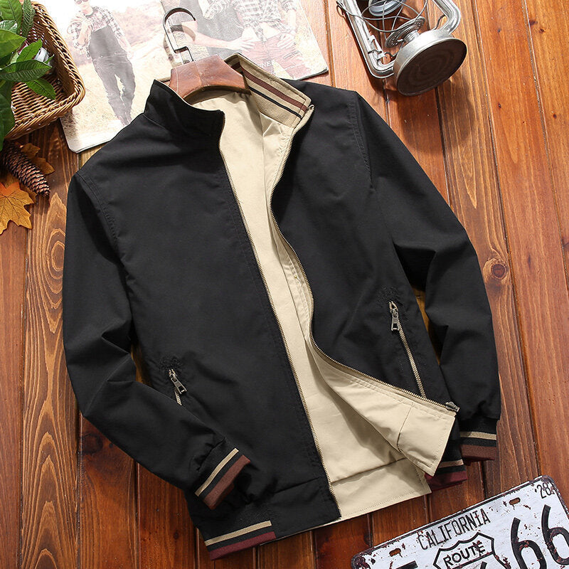 Herren Stylische Übergangsjacke mit hoch geschlossenem Kragen Echo Archiv