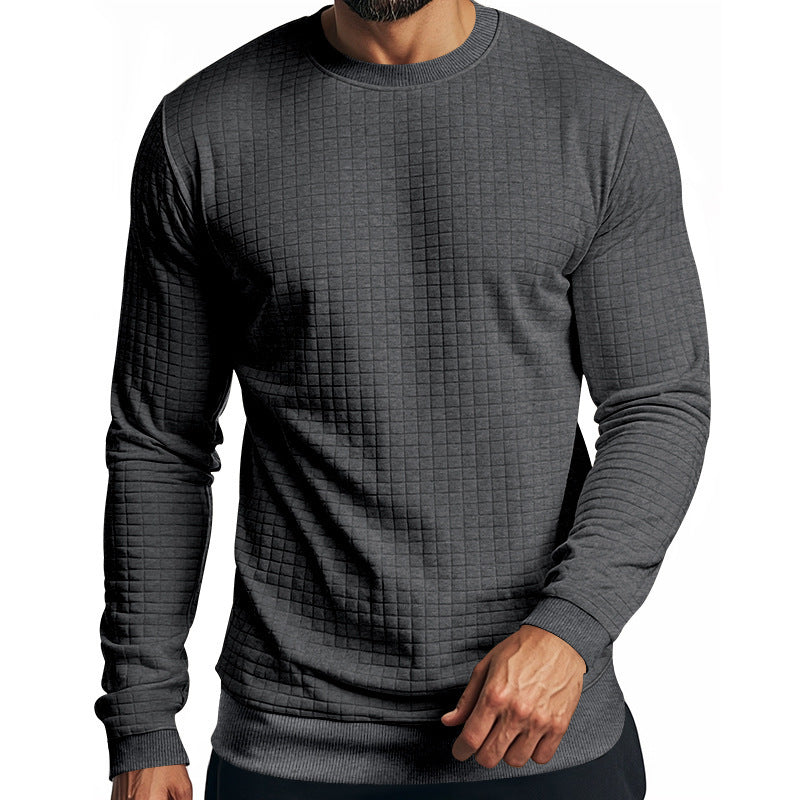 Herren Langarm-Sweatshirt mit strukturiertem Design und elastischen Bündchen Echoarchiv