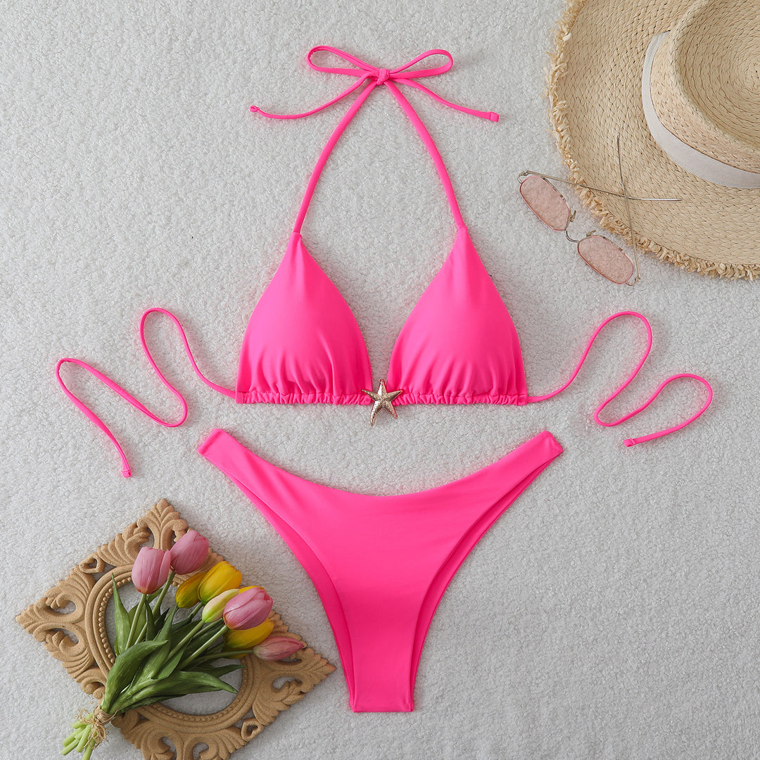 Damen Triangel-Bikini mit modischem Stern-Detail Echo Archiv