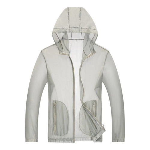 Herren ultraleichte Regenjacke mit verstellbarem Kapuzenbereich und reflektierenden Elementen Echoarchiv