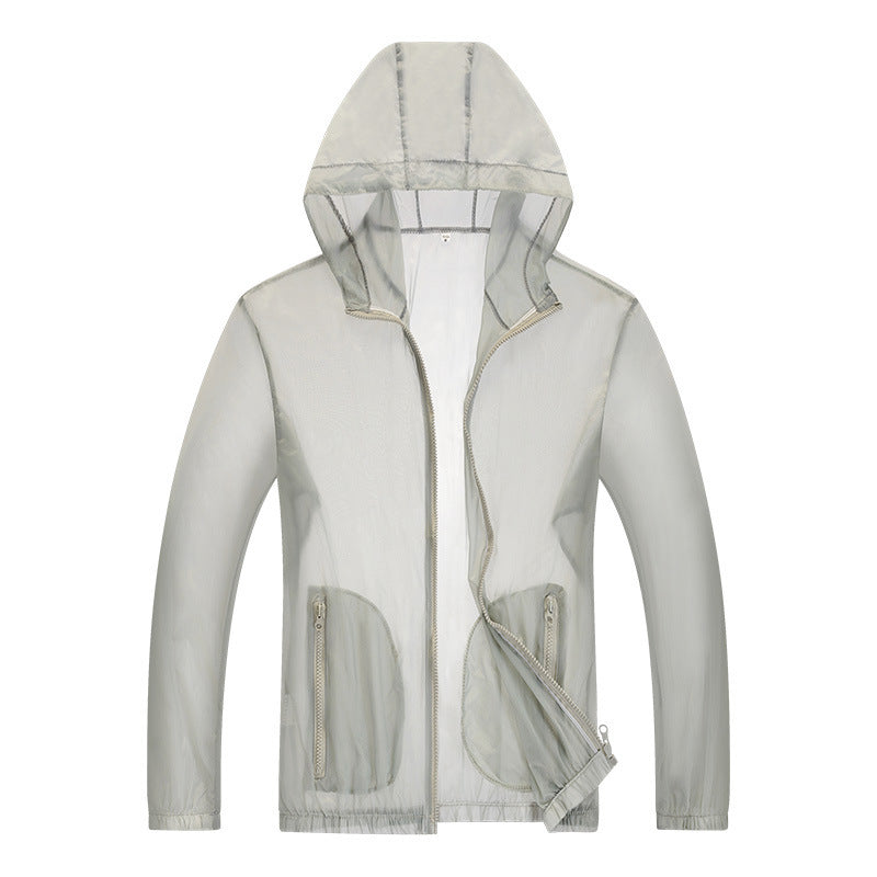 Herren ultraleichte Regenjacke mit verstellbarem Kapuzenbereich und reflektierenden Elementen Echoarchiv