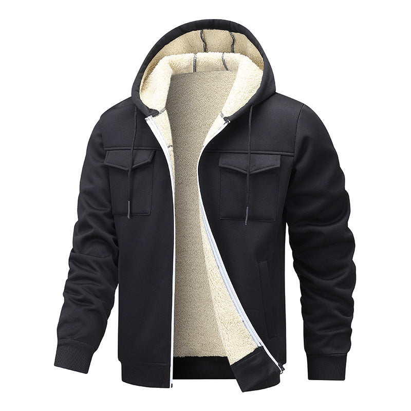 Herren Freizeitjacke mit hohem Kragen und Taschen Echo Archiv