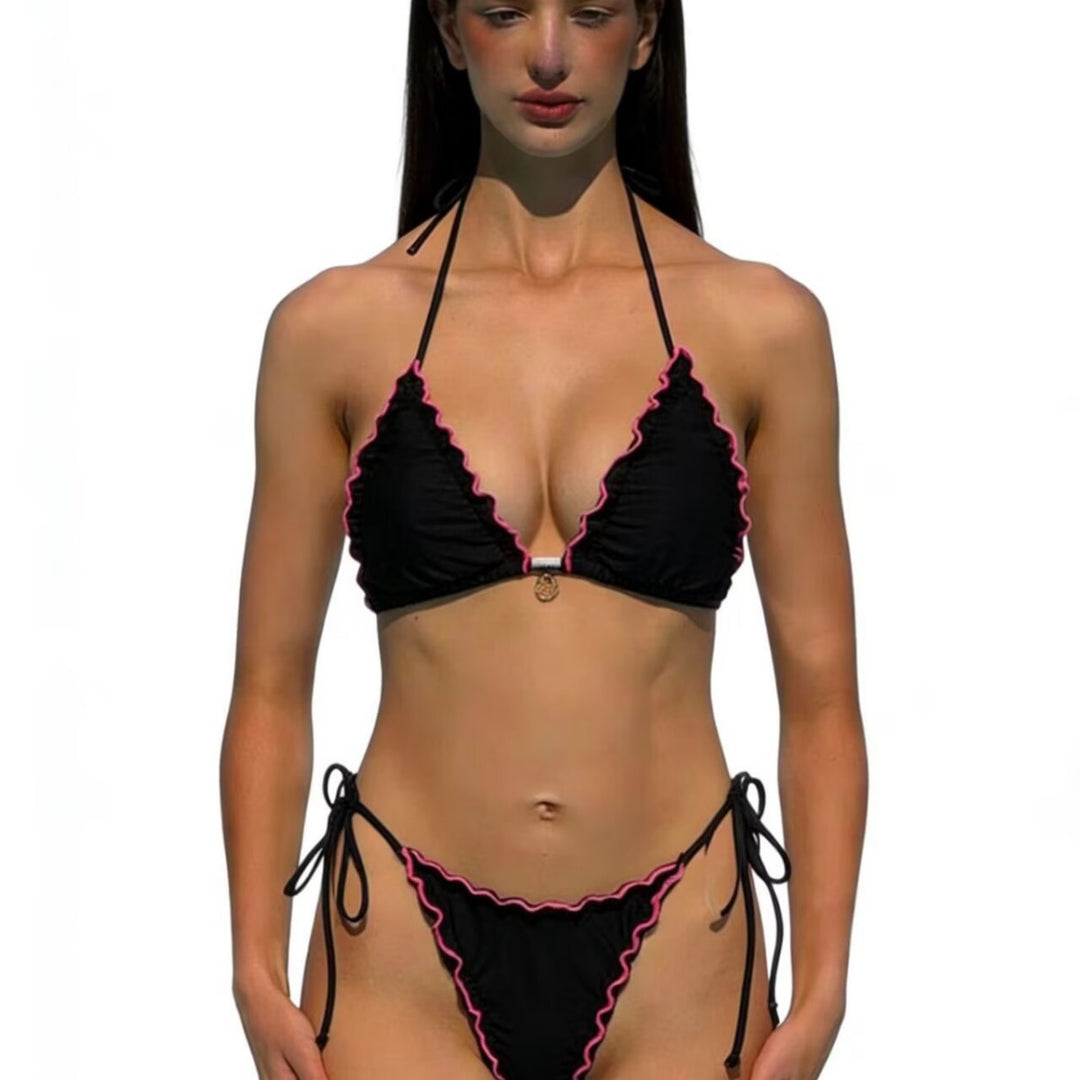 Damen Triangel-Bikini-Set mit raffinierten Rüschendetails Echo Archiv
