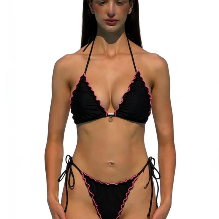 Damen Triangel-Bikini-Set mit raffinierten Rüschendetails Echo Archiv