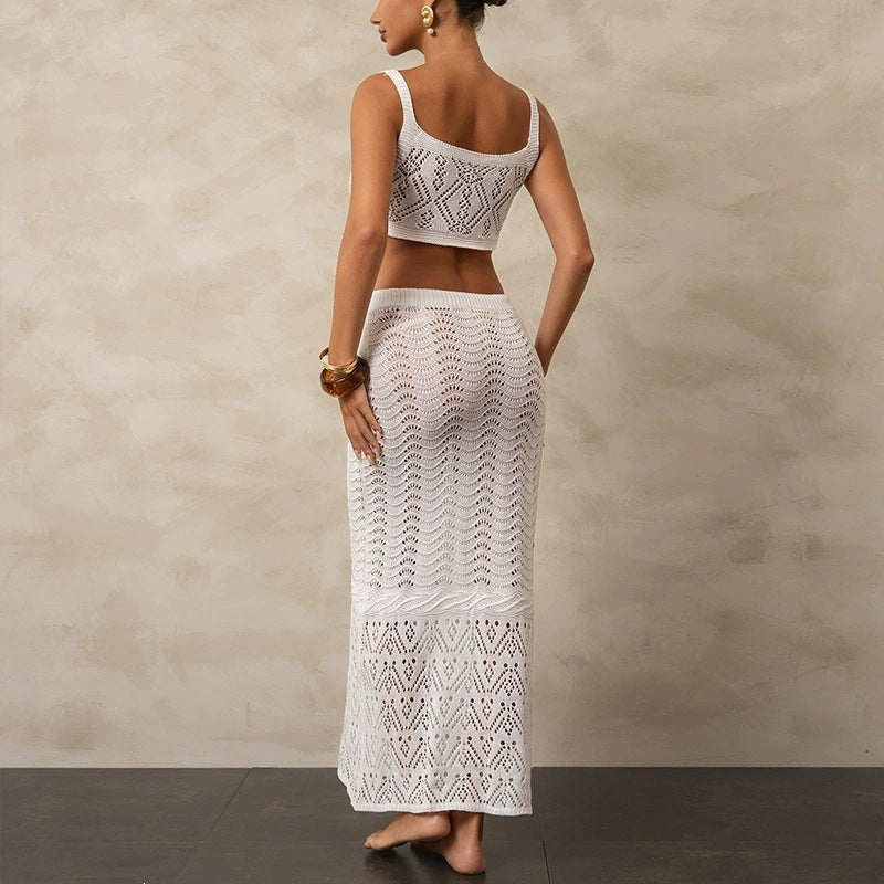 Damen Stricktop und Rock Set Echo Archiv
