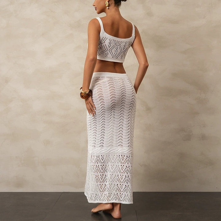 Damen Stricktop und Rock Set Echo Archiv