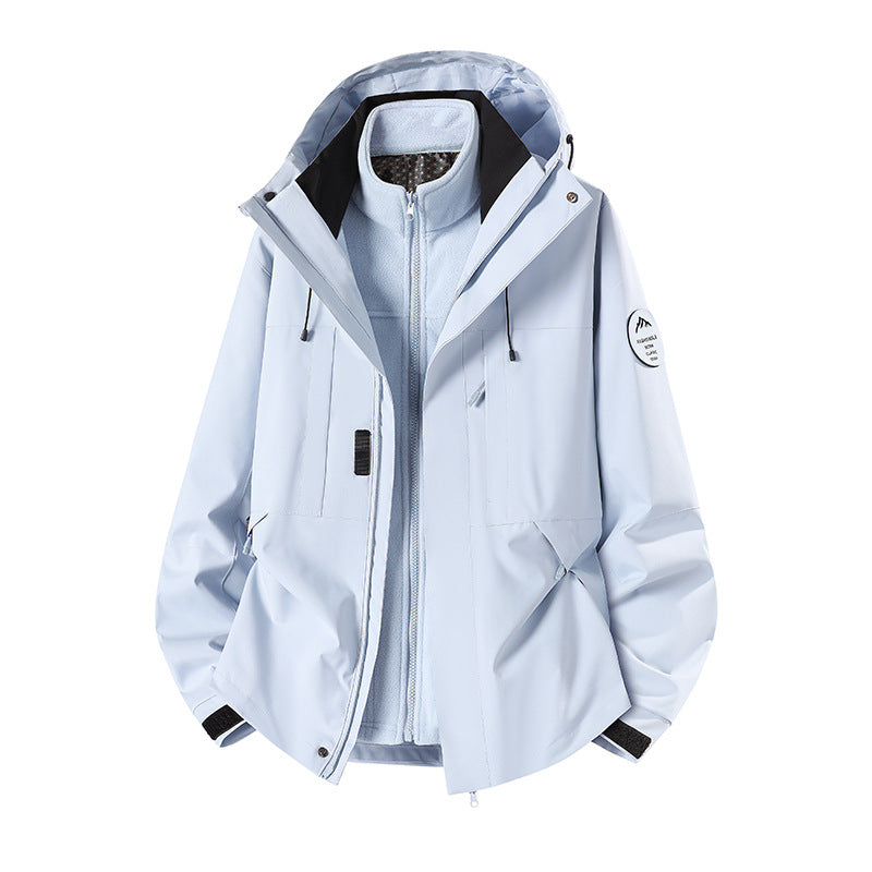 Herren Wetterfeste technische Softshell‑Trekkingjacke mit Kapuze und isolierendem Inneneinsatz Echo Archiv