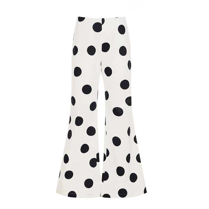 Damen Modische Schlaghose mit stilvollem Polka-Dot-Design Echo Archiv