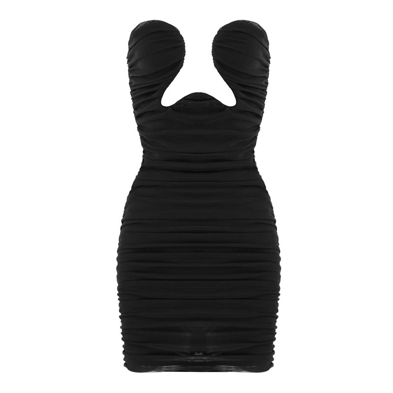 Damen Mini-Kleid mit raffiniertem Schulterdesign und figurbetonter Silhouette Echo Archiv
