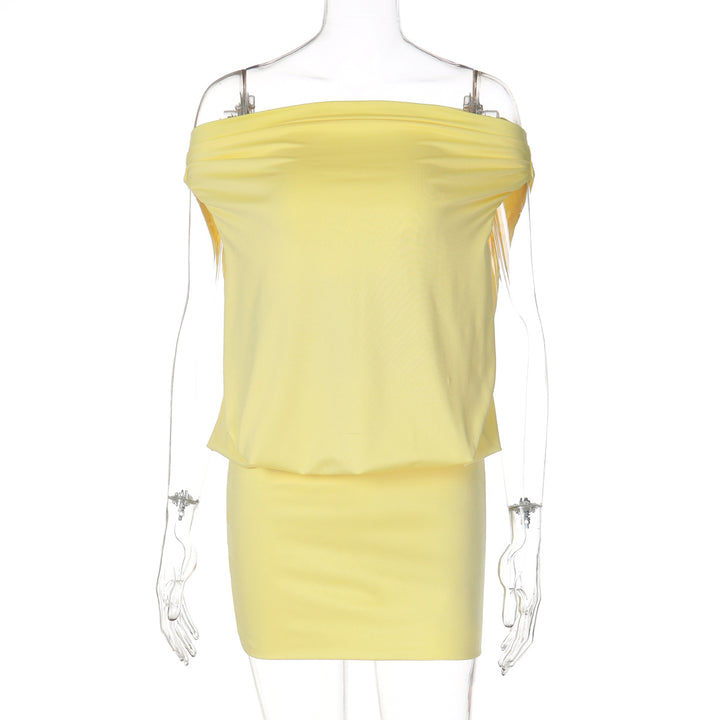 Damen Off-Shoulder Minikleid mit fließendem Design Echo Archiv