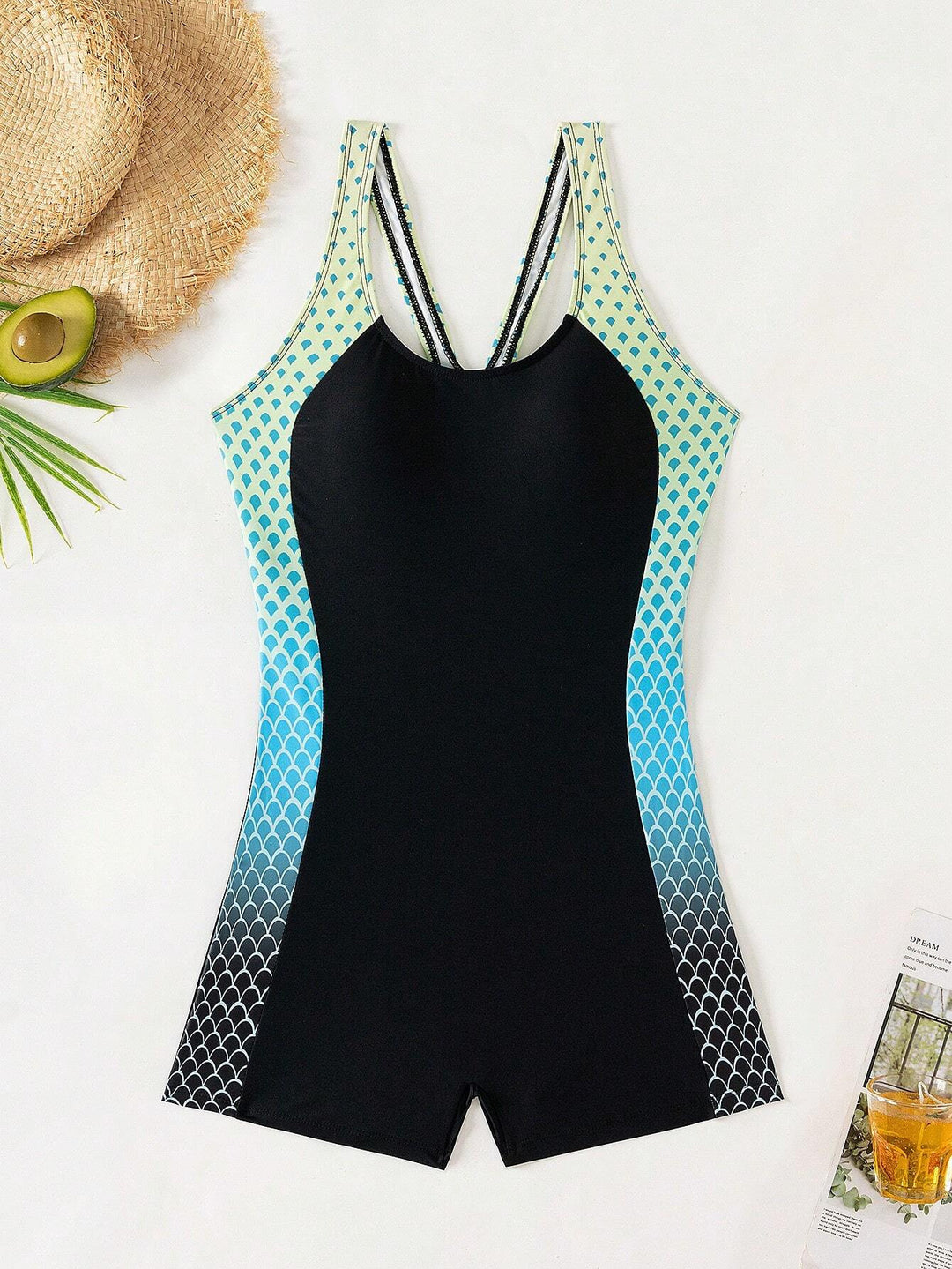 Damen Sportlicher Einteiler Badeanzug Echo Archiv 1782103762