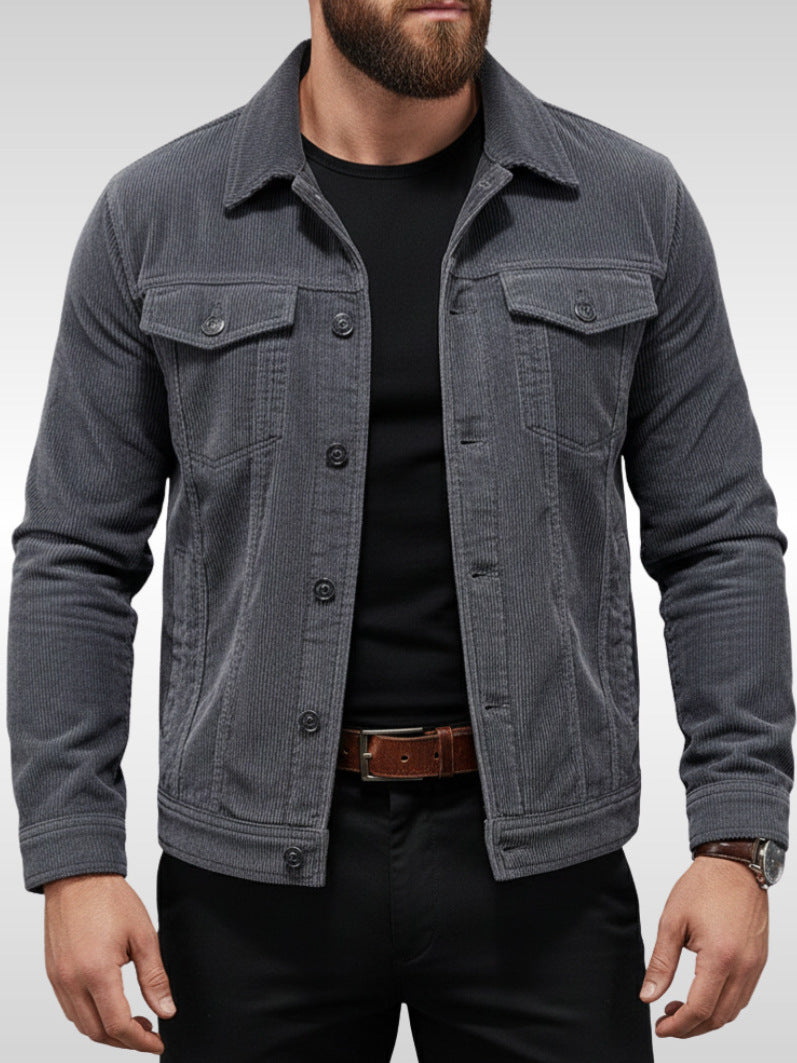 Herren Cordjacke mit Taschen – Taviero