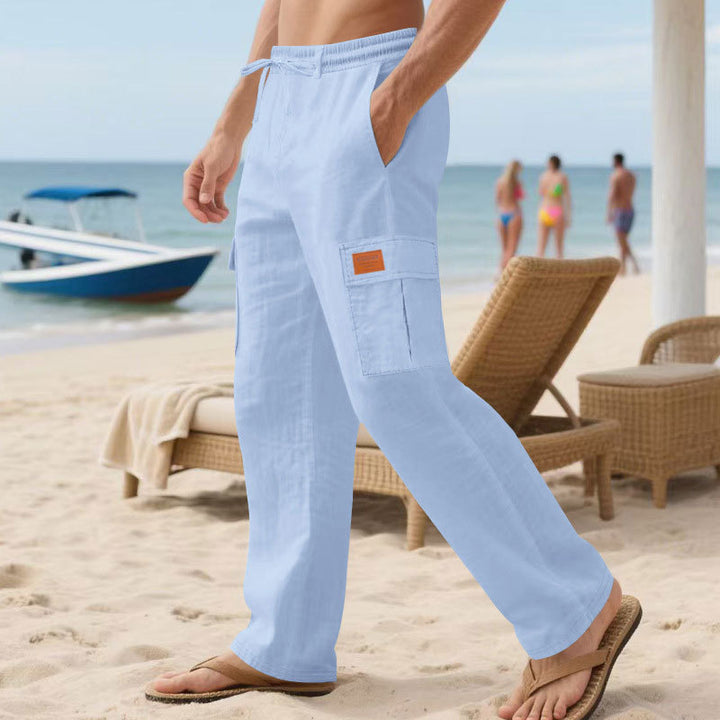 Herren Cargo-Hose mit elastischem Bund und seitlichen Taschen Echoarchiv