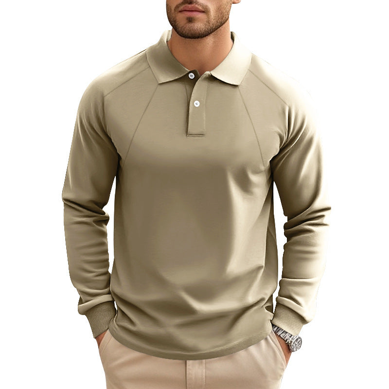 Herren Langarm Polohemd mit sportlichem Schnitt und atmungsaktiver Technologie Echoarchiv