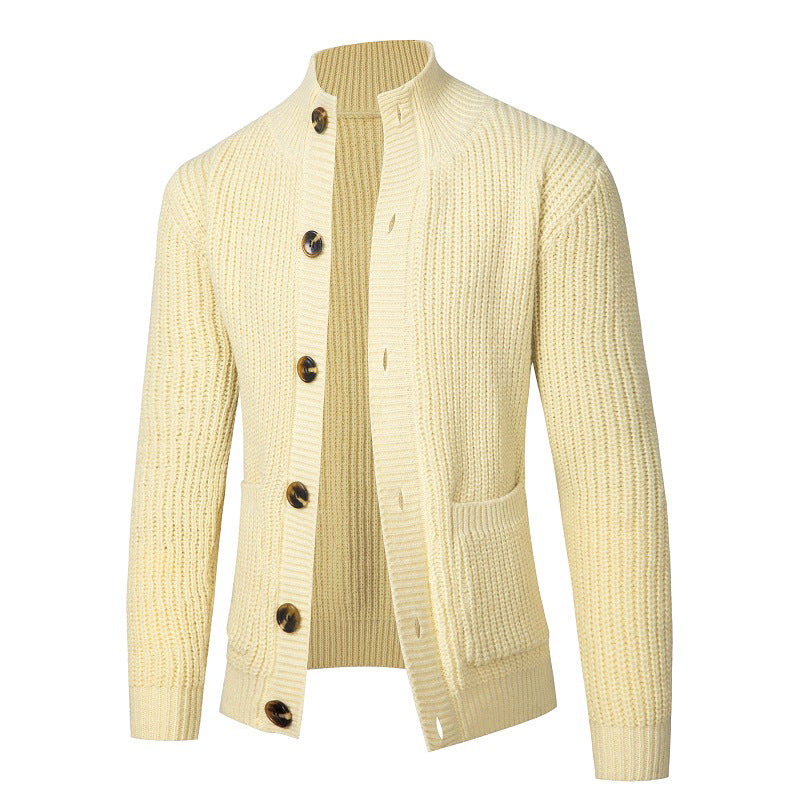 Herren komfortable Strickjacke mit Knopfverschluss Echoarchiv