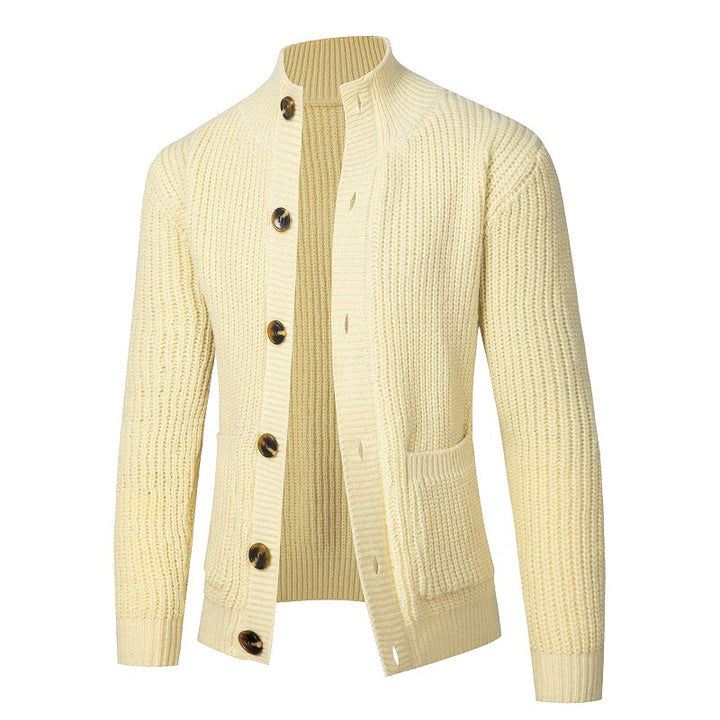Herren komfortable Strickjacke mit Knopfverschluss Echoarchiv