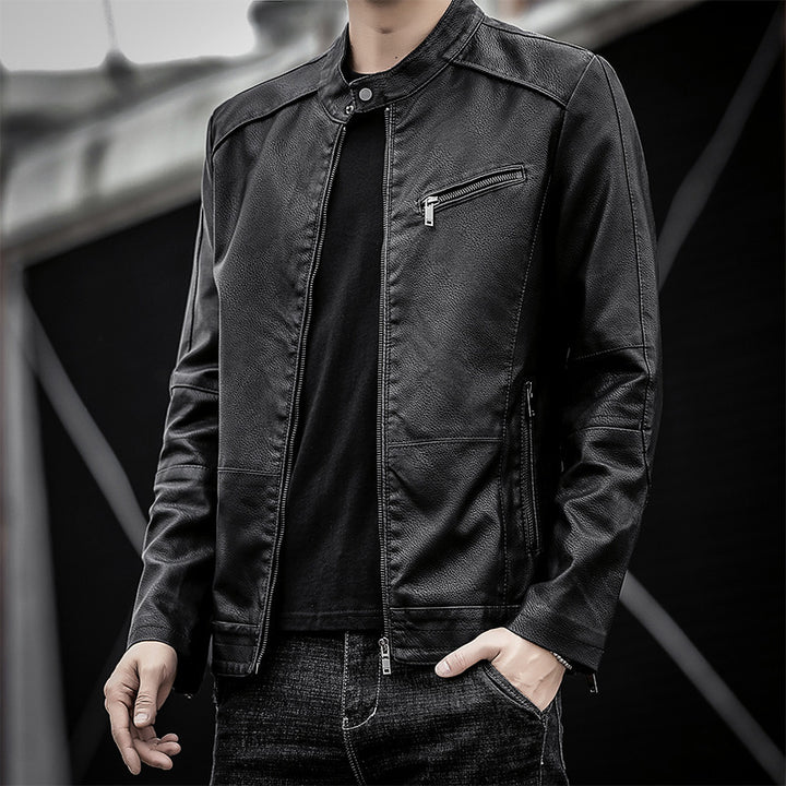 Herren Elegante Kunstlederjacke Echo Archiv