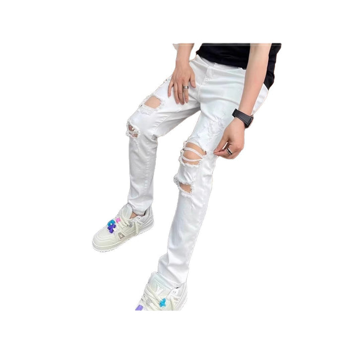 Herren Modische Destroyed Jeans Echoarchiv