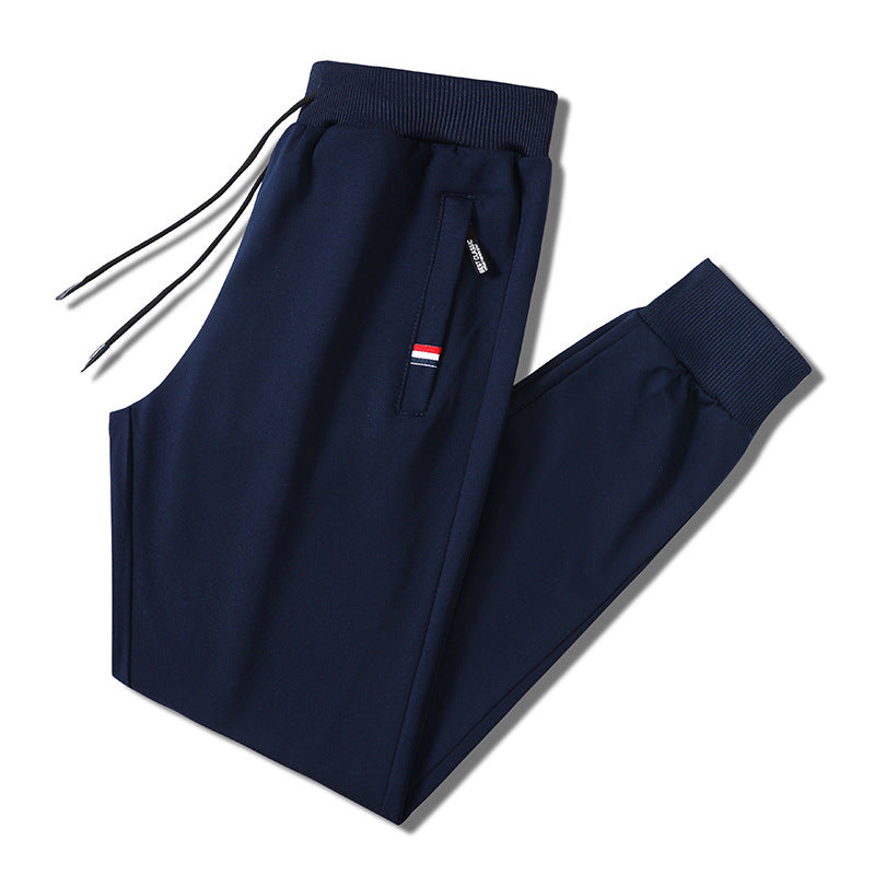 Herren Slim-Fit Jogginghose mit elastischem Rippbund, Kordelzug und Reißverschlusstaschen Echo Archiv