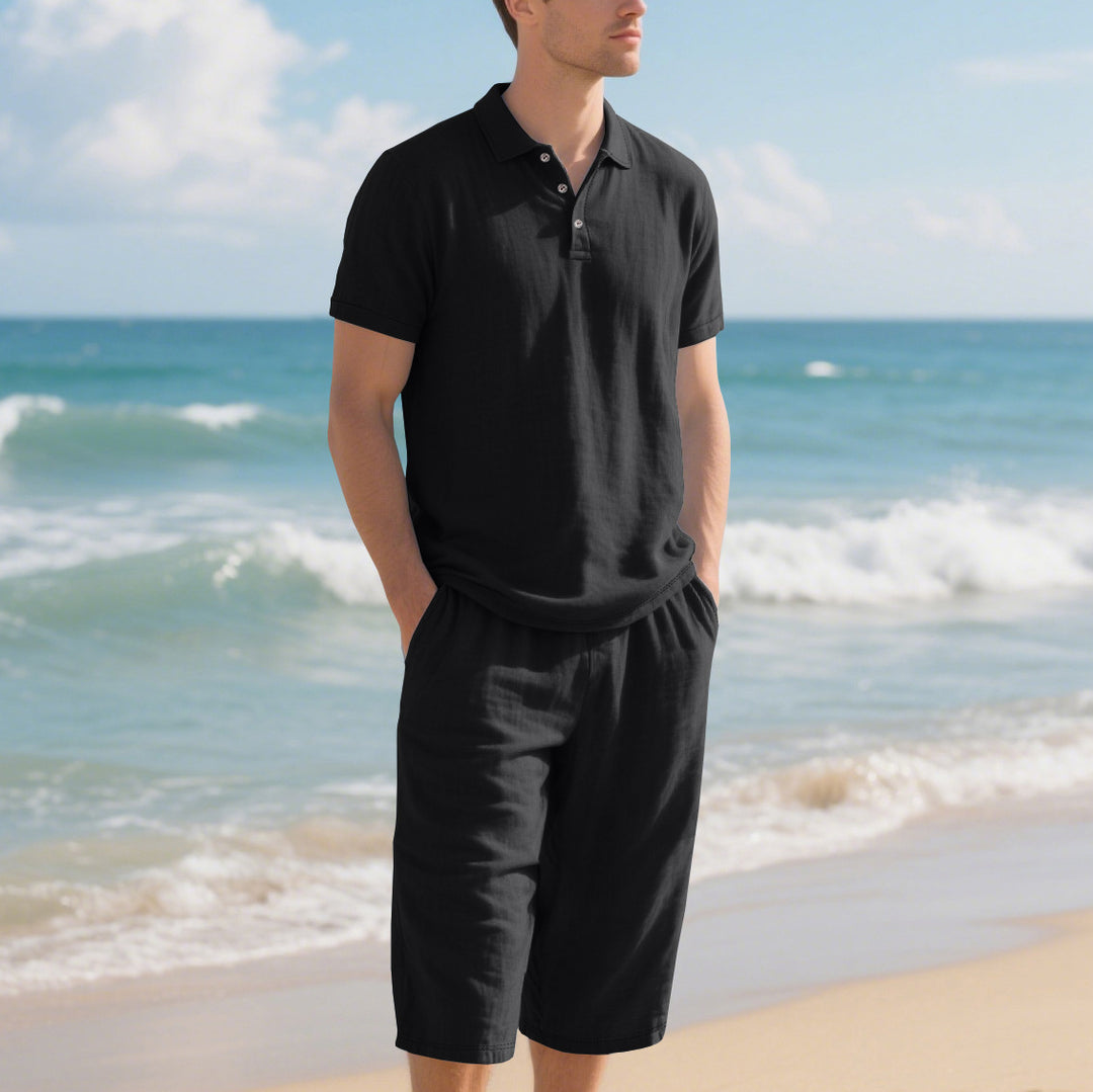 Herren Poloshirt und Shorts Set Echoarchiv