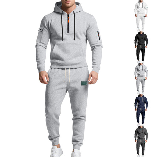 Herren modisches Hoodie- und Jogginganzug-Set Echoarchiv