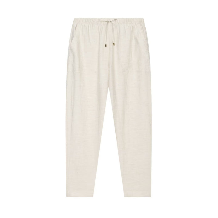 Damen Leinen-Mix Joggerhose mit elastischem Bund und schmalem Bein Echo Archiv