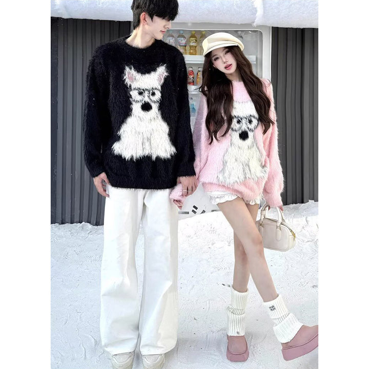 Damen Verspielter Pullover mit tierischem Motiv Echoarchiv